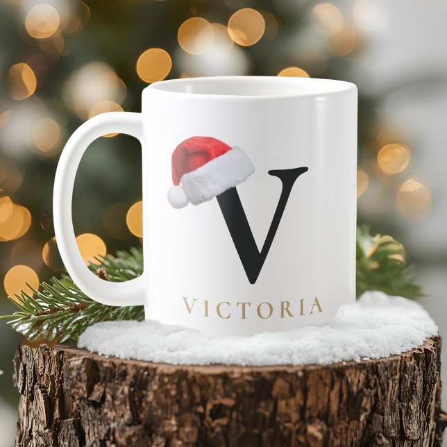 Weihnachtsmonogramm-Tasse Kaffeetasse (Von Creator hochgeladen)