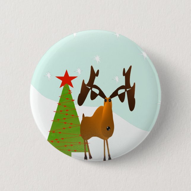 Weihnachtsmoose Button (Vorderseite)