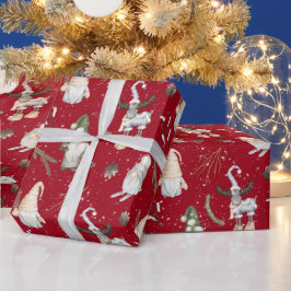Weihnachtsmoose und Gnomes Geschenkpapier