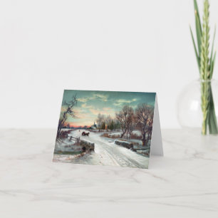 WEIHNACHTSmorgen, c1885. Feiertagskarte