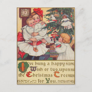 Weihnachtsmorgen Feiertagspostkarte