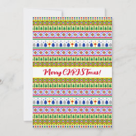Weihnachtsmotif Muster Feiertagskarte