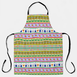 Weihnachtsmotif Muster Schürze
