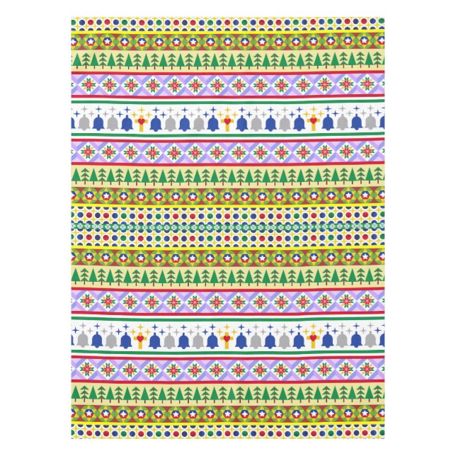 Weihnachtsmotif Muster Tischdecke (Vorderseite)