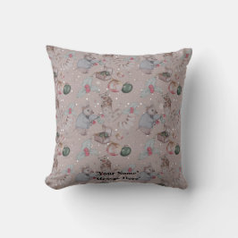 Weihnachtsmotiv Baby-Flanelldecke Kissen