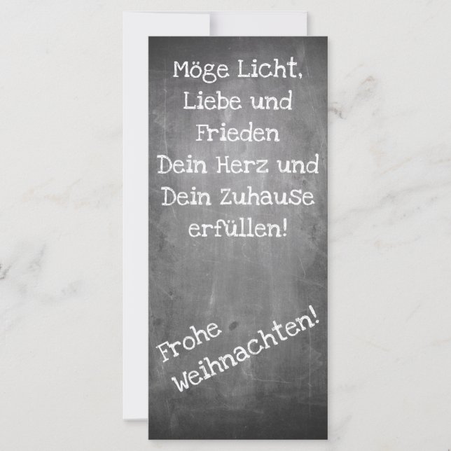 Weihnachtsmotiv im Chalkboard-Stil - XMAS (Vorderseite)
