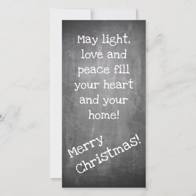 Weihnachtsmotiv im Chalkboard-Stil - XMAS (Vorderseite)