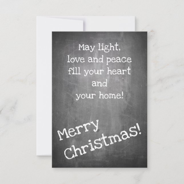 Weihnachtsmotiv im Chalkboard-Stil - XMAS (Vorderseite)