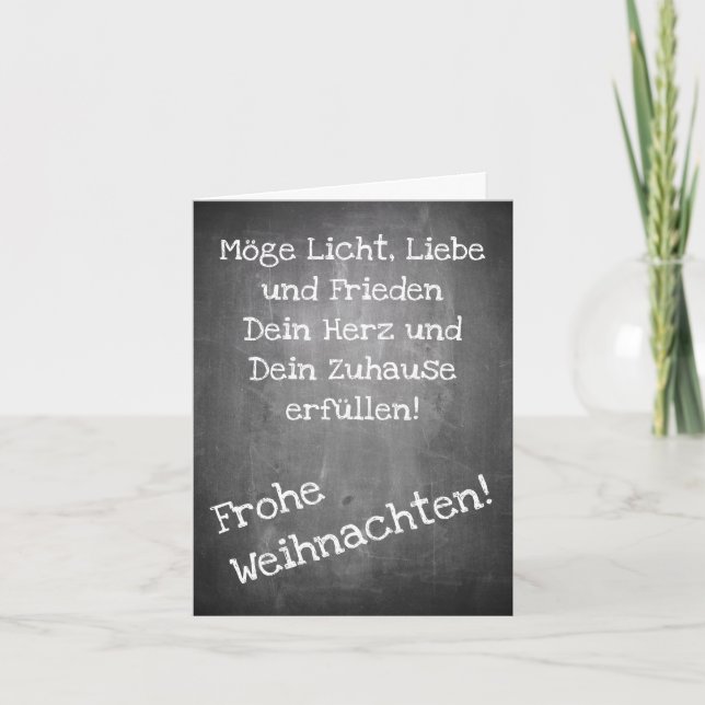 Weihnachtsmotiv im Chalkboard-Stil - XMAS-Karte Karte (Vorderseite)