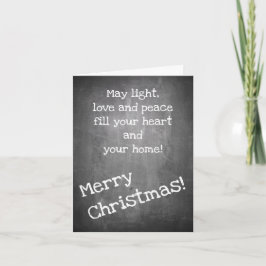 Weihnachtsmotiv im Chalkboard-Stil - XMAS-Karte Karte