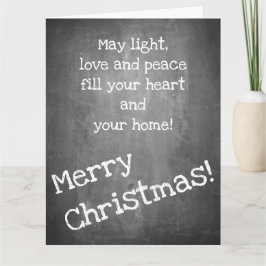 Weihnachtsmotiv im Chalkboard-Stil - XMAS-Karte Karte