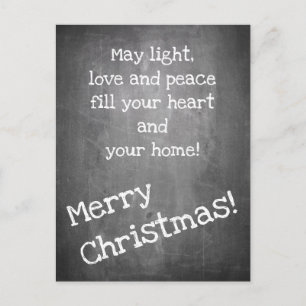 Weihnachtsmotiv im Tafelstil - XMAS Postkarte