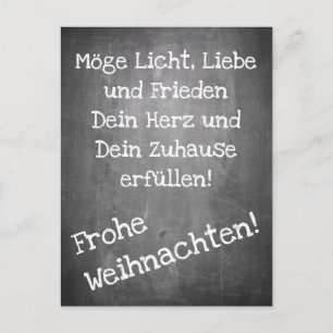 Weihnachtsmotiv im Tafelstil - XMAS Postkarte