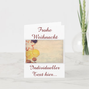 Weihnachtsmotiv mit Früchten... Feiertagskarte