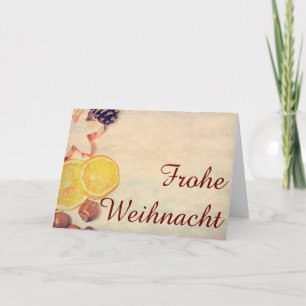 Weihnachtsmotiv mit Früchten... Feiertagskarte