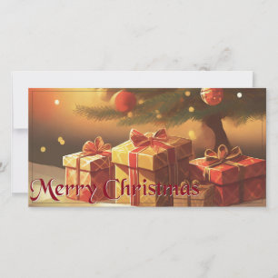 Weihnachtsmotiv mit Geschenken unter dem Weihnacht