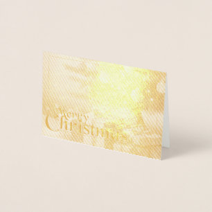 Weihnachtsmotiv mit Geschenken unter dem Weihnacht Folienkarte