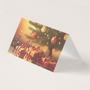 Weihnachtsmotiv mit Geschenken unterm Weihnachtsba