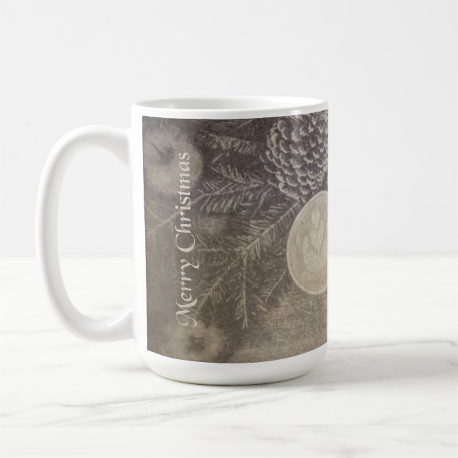 Weihnachtsmotiv mit Keksen und Kaffee Kaffeetasse (Links)