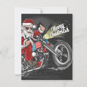 Weihnachtsmotorrad Feiertagskarte