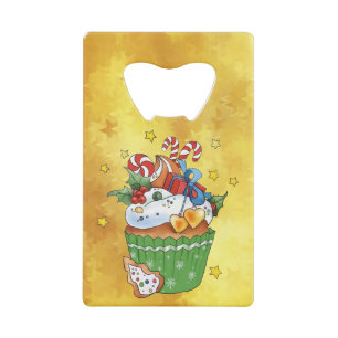 Weihnachtsmuffin geldbeutel flaschenöffner
