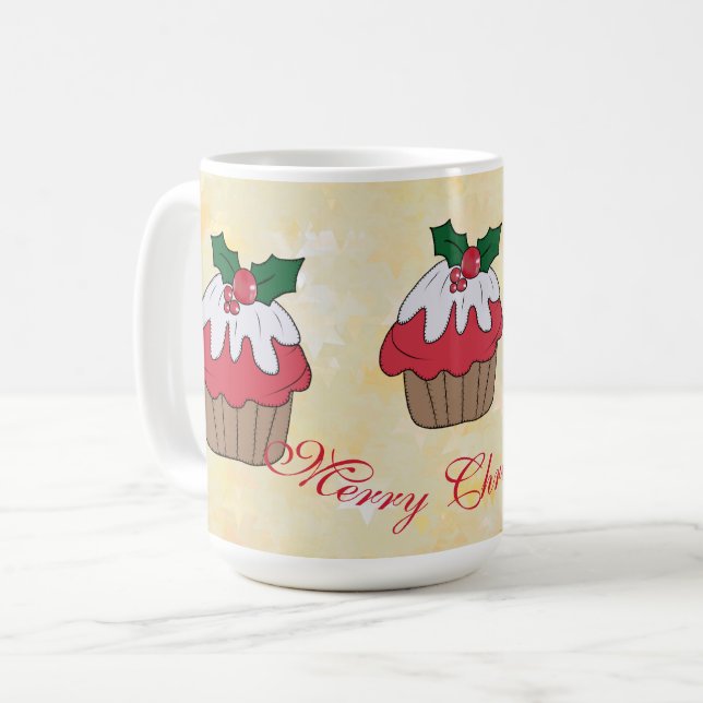 Weihnachtsmuffin  serviette kaffeetasse (Vorderseite Links)