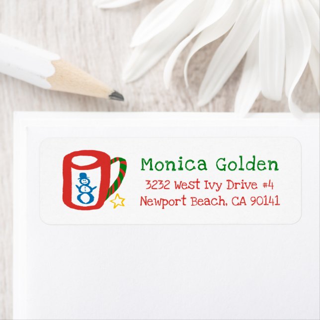 Weihnachtsmug Doodle WEIHNACHTEN Feiertags-Rücksen (Insitu)