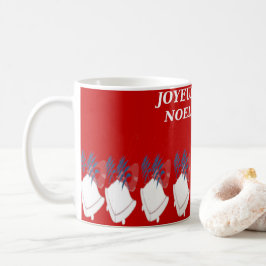 Weihnachtsmug Fröhliche Weihnachten Kiste Rot und  Kaffeetasse