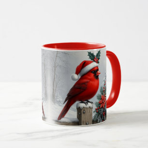 Weihnachtsmug Sublimationsdesign mit Kardinal Tasse
