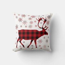 Weihnachtsmuschel, Hirsche, Elch, Karibu, rote Pfl Kissen