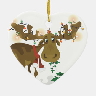 Weihnachtsmuschel Keramik Ornament