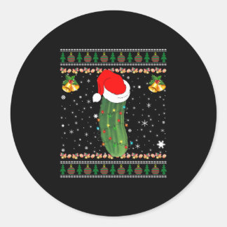 Weihnachtsmuschel - Ugly Sweater fand ich das Pick Runder Aufkleber