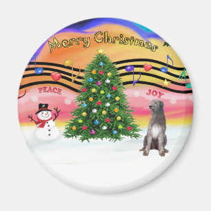 Weihnachtsmusik 2 - Irish Wolfhound 1 Magnet