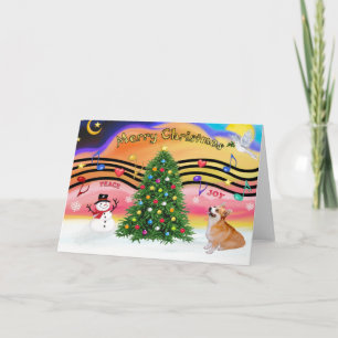Weihnachtsmusik 2 - Pembroke Welsh Corgi (7b) Feiertagskarte