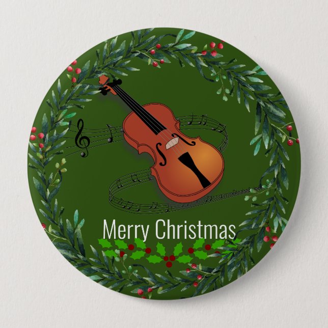 Weihnachtsmusik Button (Vorderseite)