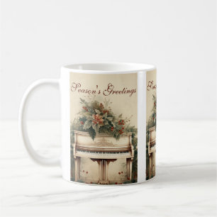 Weihnachtsmusik Grand Piano Grüne Kaffeetasse