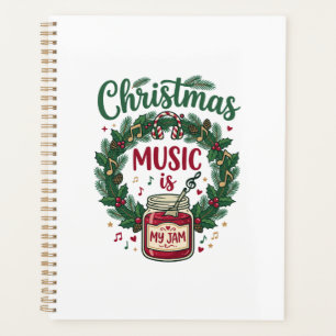 Weihnachtsmusik ist Marmeladenglas Kiefern Kranz K Planer