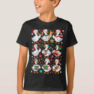 Weihnachtsmusik-Lehrergans, die Musikinstrument sp T-Shirt
