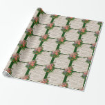 Weihnachtsmusik mit festlicher Geige Geschenkpapier<br><div class="desc">Dieses Vintage Design besticht durch eine Violine,  die mit heiligen Blätter,  Beeren und Kiefernspießen dekoriert ist. Im Hintergrund befindet sich ein altmodischer Scroll mit Weihnachtsblättern,  der auch mit Kiefernspießen und heiligen Blätter geschmückt ist. Das festliche Weihnachtsdesign hat einen dunkelgrünen Hintergrund.</div>