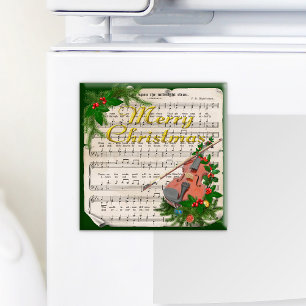 Weihnachtsmusik mit festlicher Geige Magnet