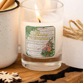 Weihnachtsmusik mit festlicher Geige Quadratischer Aufkleber