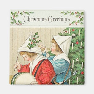 Weihnachtsmusik Vintage Magnet