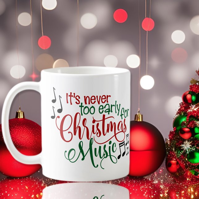 Weihnachtsmusik zu früh kaffeetasse (Von Creator hochgeladen)