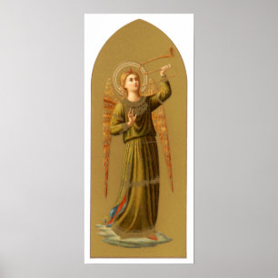 Weihnachtsmusikanten Engel, Vintage-Renaissance Poster