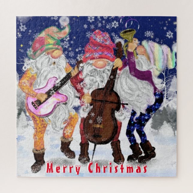 Weihnachtsmusikband - Puzzle (Vertikal)