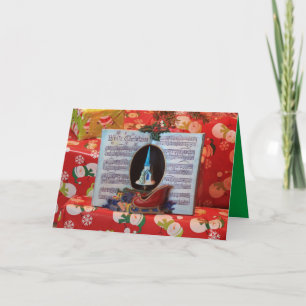 Weihnachtsmusikboxen schließen Gruß Karte