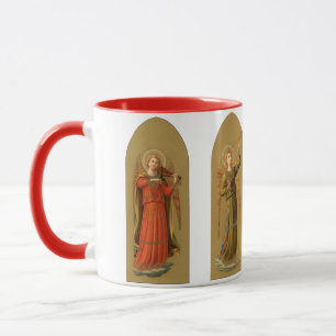 Weihnachtsmusiker Engel, Vintage-Renaissance Tasse