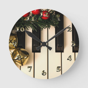 Weihnachtsmusiksaal Runde Wanduhr