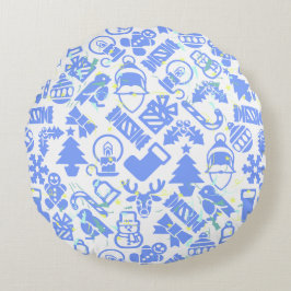 Weihnachtsmuster 07.nbg rundes kissen