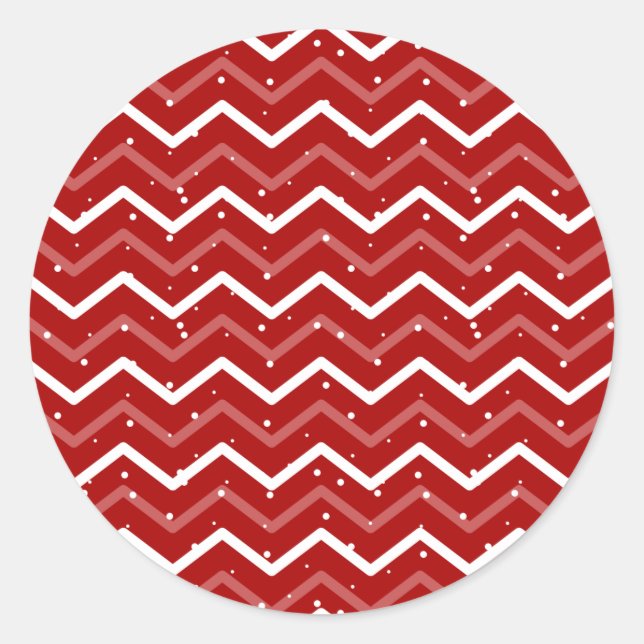 Weihnachtsmuster 113 runder aufkleber (Vorderseite)